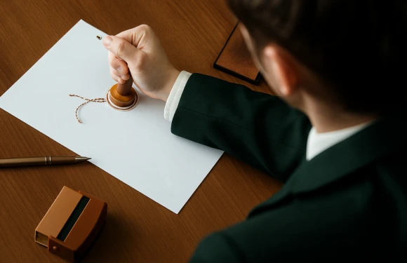 Notarielle Beurkundung eines Gebäudekaufs – Janusberg® begleitet Investoren bis zur Vertragsunterzeichnung.